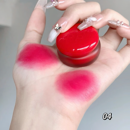 Natural makeup look using Lakerain Lip & Cheek Pudding Pot application