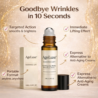 Anti aging rolling serum with roller ball for lifting and smoothing skin