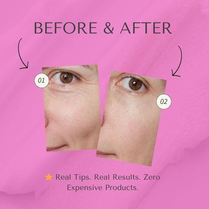 Daily eye care routine for reducing puffiness from depuffing ebook guide.