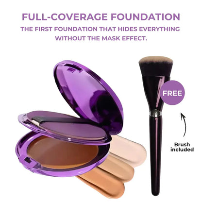Full coverage cream foundation for flawless skin and even complexion