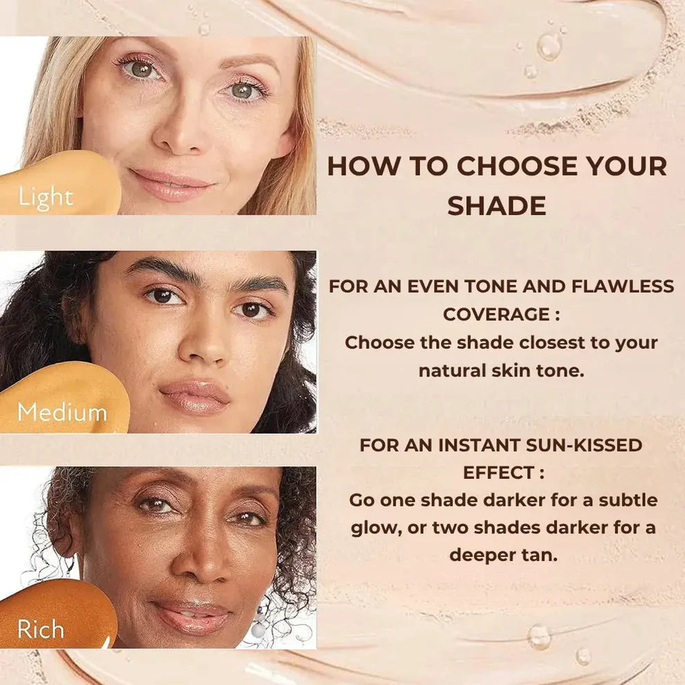 Oil-control foundation for shine-free and long-lasting makeup