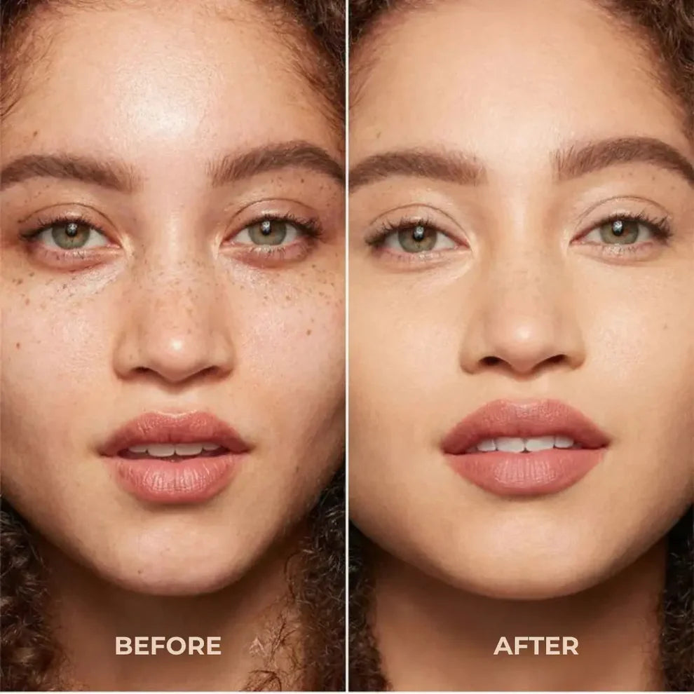 Full coverage foundation for redness and dark spots concealment