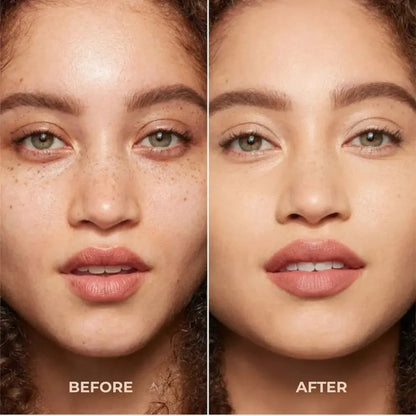 Full coverage foundation for redness and dark spots concealment