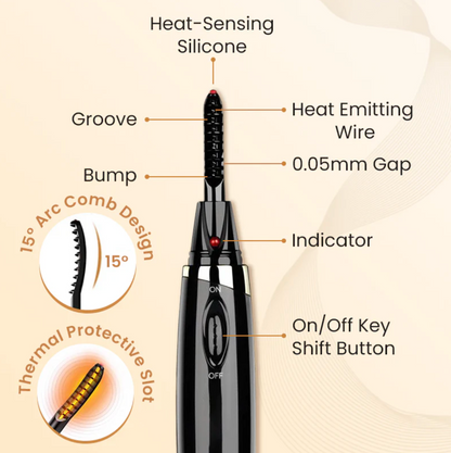 LashGlamPro™ Heated Eyelash Curler