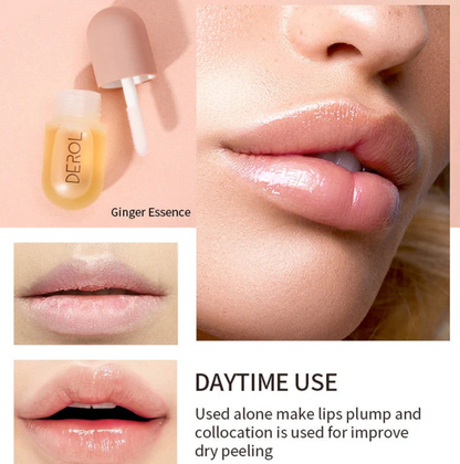 Compact and portable lip plumper serum for everyday use